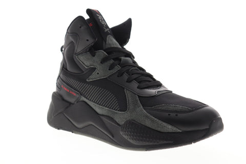 Puma RS-X Midtop Binary Code 36982002 Mens Black Canvas High Top Sneakers Shoes
