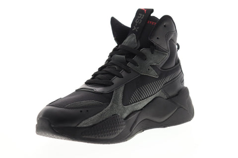 Puma RS-X Midtop Binary Code 36982002 Mens Black Canvas High Top Sneakers Shoes
