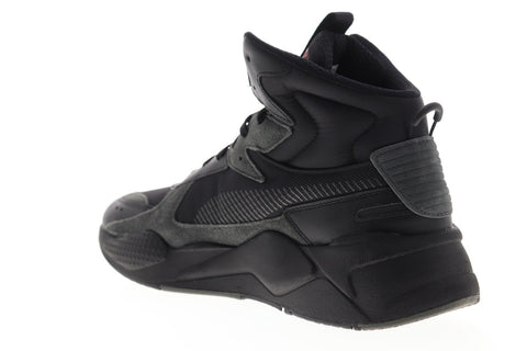 Puma RS-X Midtop Binary Code 36982002 Mens Black Canvas High Top Sneakers Shoes