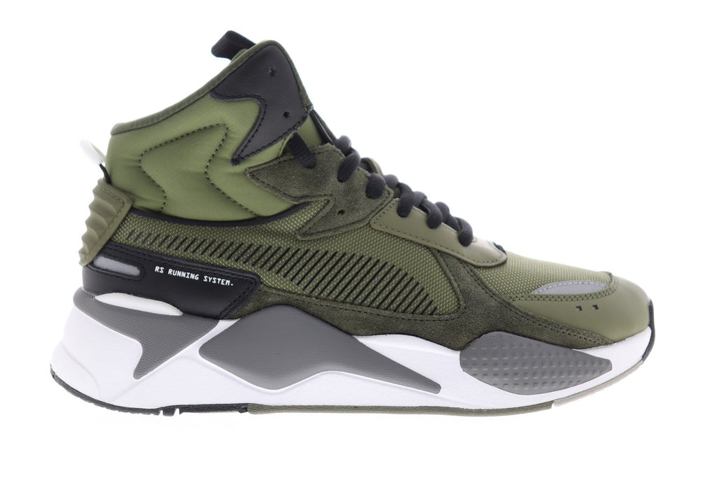 Puma RS-X Midtop Utility 36982101 Mens Green Canvas Lifestyle Sneakers ...