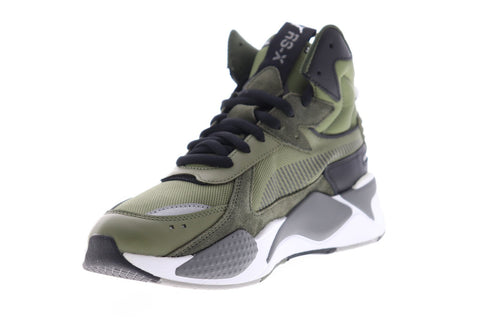 Puma RS-X Midtop Utility 36982101 Mens Green Canvas Lifestyle Sneakers Shoes