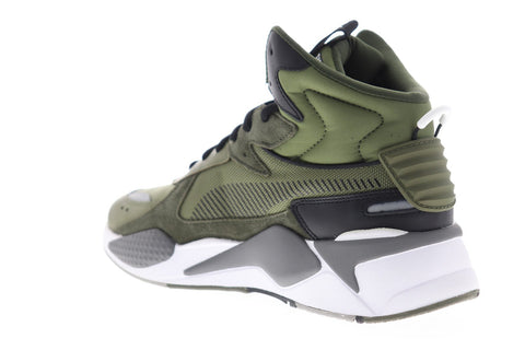 Puma RS-X Midtop Utility 36982101 Mens Green Canvas Lifestyle Sneakers Shoes