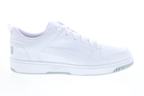 Puma Rebound Layup LO SL 36986603 Mens White Basketball Inspired Sneakers Shoes