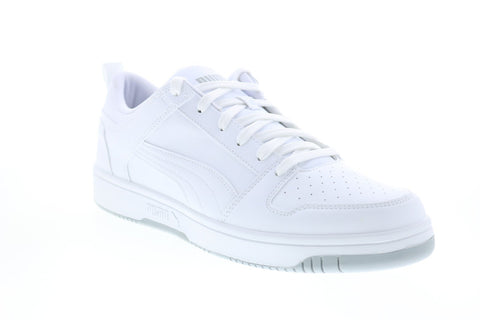 Puma Rebound Layup LO SL 36986603 Mens White Basketball Inspired Sneakers Shoes