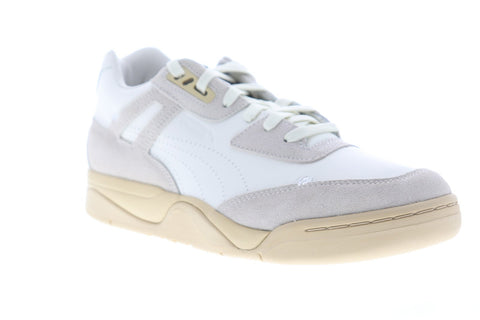 Puma Palace Guard Rhude 37001701 Mens White Suede Lace Up Low Top Sneakers Shoes