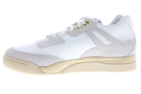 Puma Palace Guard Rhude 37001701 Mens White Suede Lace Up Low Top Sneakers Shoes