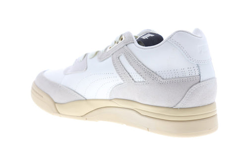 Puma Palace Guard Rhude 37001701 Mens White Suede Lace Up Low Top Sneakers Shoes