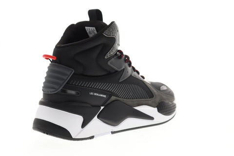 Puma Rs-X Mid Les Benjamins 37003801 Mens Black Suede Low Top Sneakers Shoes