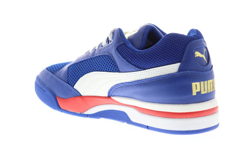 Puma Palace Guard Finals Mens Blue Leather & Mesh Low Top Sneakers Shoes
