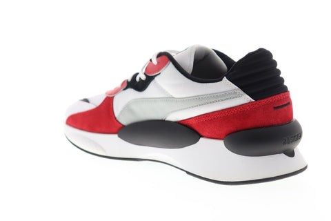 Puma RS 9.8 Space 37023001 Mens White Suede Lace Up Lifestyle Sneakers Shoes