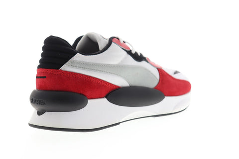 Puma RS 9.8 Space 37023001 Mens White Suede Lace Up Lifestyle Sneakers Shoes