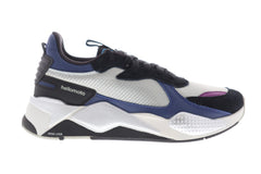 Puma Rs-X Tech Motorola Mens Gray Suede & Mesh Low Top Sneakers Shoes