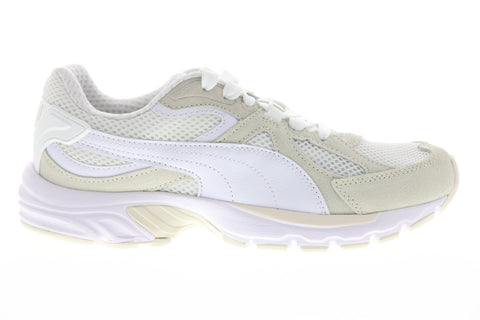 Puma Axis Plus SD 37028601 Mens White Mesh Athletic Running Shoes 