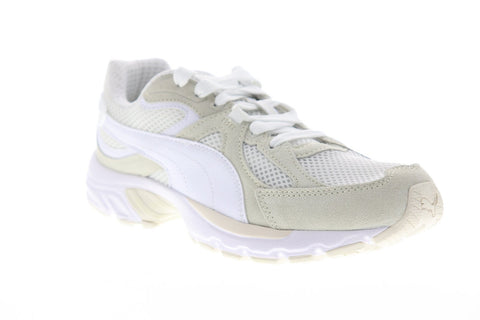 Puma Axis Plus SD 37028601 Mens White Mesh Athletic Running Shoes 