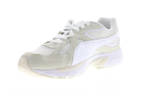 Puma Axis Plus SD 37028601 Mens White Mesh Athletic Running Shoes 