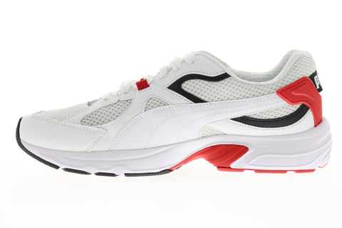 Puma Axis Plus 90S 37028709 Mens White Mesh Lifestyle Sneakers Shoes