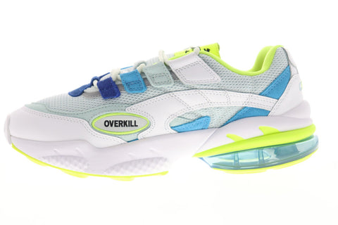 Puma Cell Venom Overkill Mens White Leather & Mesh Low Top Sneakers Shoes
