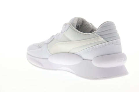 Puma RS 9.8 Core 37036801 Mens White Mesh Canvas Lace Up Low Top Sneakers Shoes