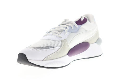 Puma RS 9.8 Gravity 37037005 Mens White Suede Lace Up Low Top Sneakers Shoes