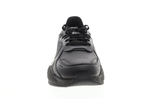 Puma RS-X Winterized 37052202 Mens Black Leather Lace Up Low Top Sneakers Shoes