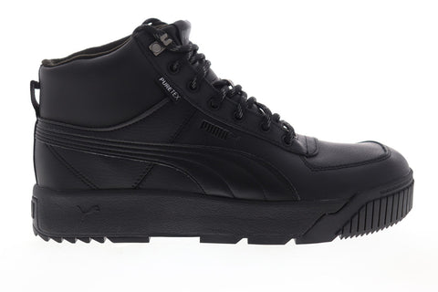 Puma Tarrenz SB Puretex 37055201 Mens Black Leather High Top Sneakers Shoes