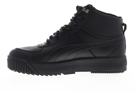 Puma Tarrenz SB Puretex 37055201 Mens Black Leather High Top Sneakers Shoes