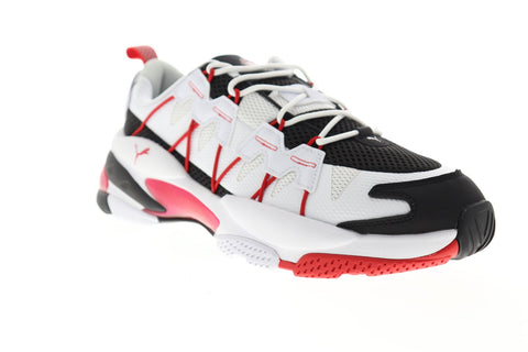 Puma LQD Cell Omega 37073402 Mens Black White Mesh Athletic Cross Training Shoes