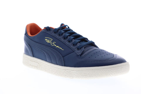 Puma Ralph Sampson LO Virginia 37084301 Mens Blue Low Top Sneakers Shoes
