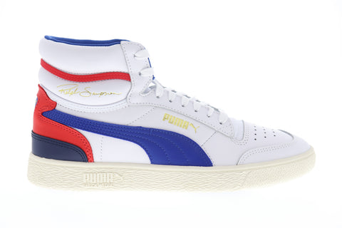 Puma Ralph Sampson Mid 37084702 Mens White Leather Lifestyle Sneakers Shoes