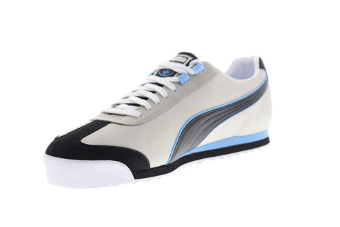 Puma Roma X Man City 37090601 Mens Gray Suede Lace Up Sneakers Shoes