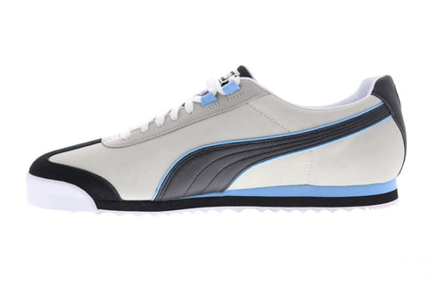Puma Roma X Man City 37090601 Mens Gray Suede Lace Up Sneakers Shoes