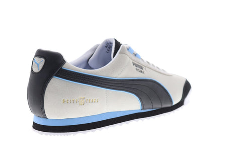 Puma Roma X Man City 37090601 Mens Gray Suede Lace Up Sneakers Shoes
