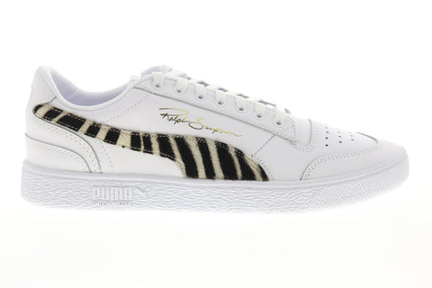 Puma Ralph Sampson LO Wild 37096501 Mens White Lace Up Lifestyle Sneakers Shoes