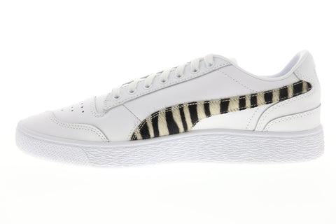 Puma Ralph Sampson LO Wild 37096501 Mens White Lace Up Lifestyle Sneakers Shoes