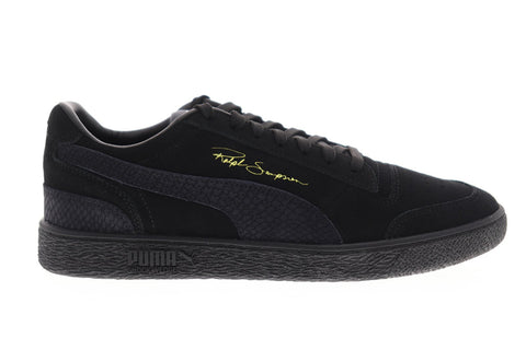 Puma Ralph Sampson LO Reptile 37096601 Mens Black Low Top Sneakers Shoes