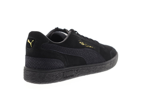 Puma Ralph Sampson LO Reptile 37096601 Mens Black Suede Lifestyle Sneakers Shoes