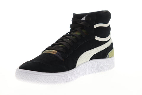 Puma Ralph Sampson Mid Ambush 37096701 Mens Black Suede High Top Sneakers Shoes