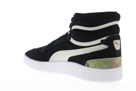 Puma Ralph Sampson Mid Ambush 37096701 Mens Black Suede High Top Sneakers Shoes