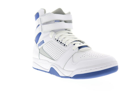 Puma Palace Guard Mid Athletic Mens White Leather High Top Sneakersl Shoes