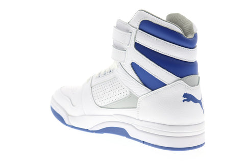 Puma Palace Guard Mid Athletic Mens White Leather High Top Sneakersl Shoes