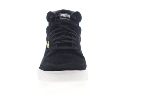 Puma Ralph Sampson Mid Suede 37106701 Womens Black Suede High Top Sneakers Shoes