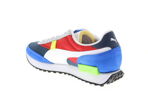 Puma Future Rider Play On 37114972 Mens Gray Suede Lifestyle Sneakers Shoes