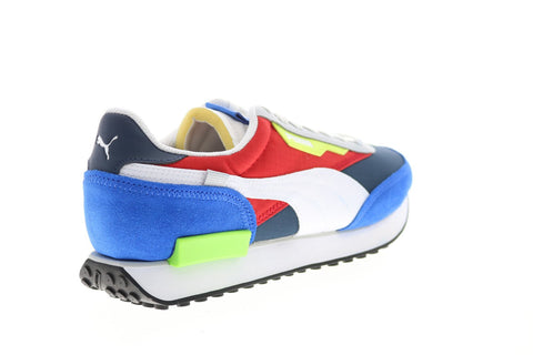 Puma Future Rider Play On 37114972 Mens Gray Suede Lifestyle Sneakers Shoes