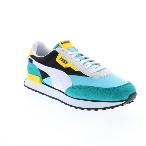 Puma Future Rider Play On 37114982 Mens Blue Lifestyle Sneakers Shoes