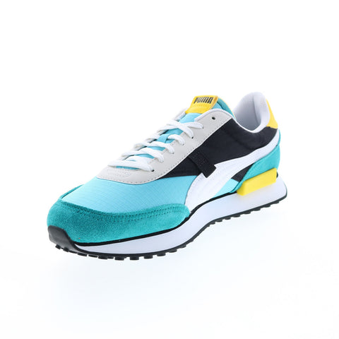 Puma Future Rider Play On 37114982 Mens Blue Lifestyle Sneakers Shoes