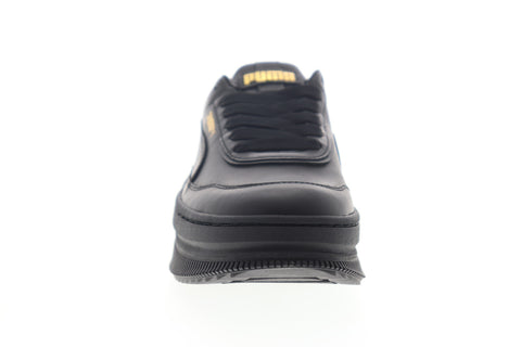 Puma Deva 37119901 Womens Black Leather Lace Up Lifestyle Sneakers Shoes
