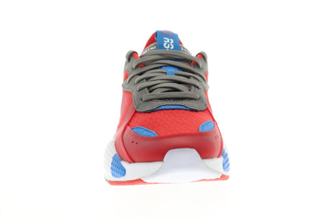 Puma RS-X Retro 37151101 Mens Red Suede Lace Up Low Top Sneakers Shoes