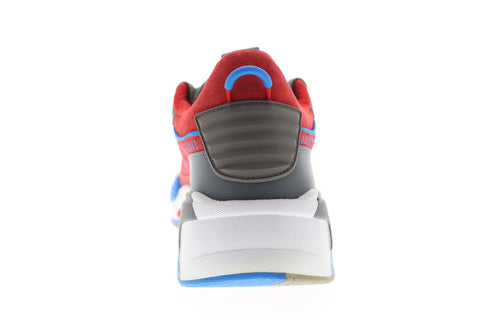 Puma RS-X Retro 37151101 Mens Red Suede Lace Up Low Top Sneakers Shoes