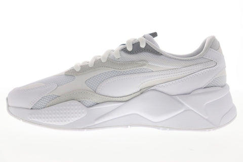 Puma RS-X3 Puzzle 37157003 Mens White Mesh Lace Up Low Top Sneakers Shoes
