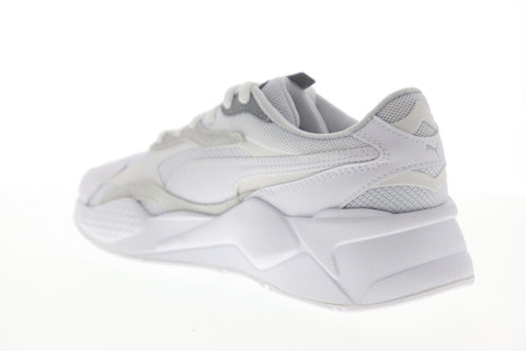 Puma RS-X3 Puzzle 37157003 Mens White Mesh Lace Up Low Top Sneakers Shoes
